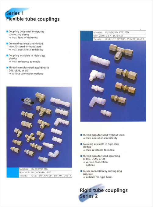 P.V.C. / Nylon / Poly Emide Pipe Fittings